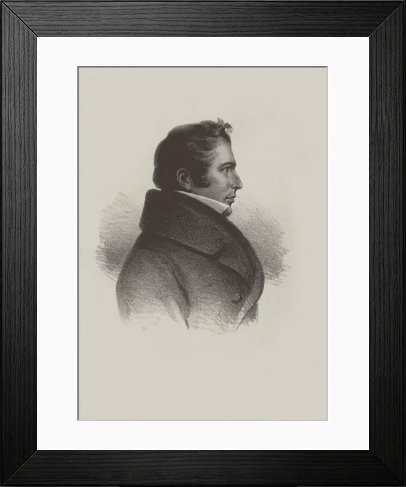 Framed Print : Portrait of the opera singer Heinrich Blume (1788-1856) Framed Print : Portrait of the opera singer Heinrich Blume (1788-1856)