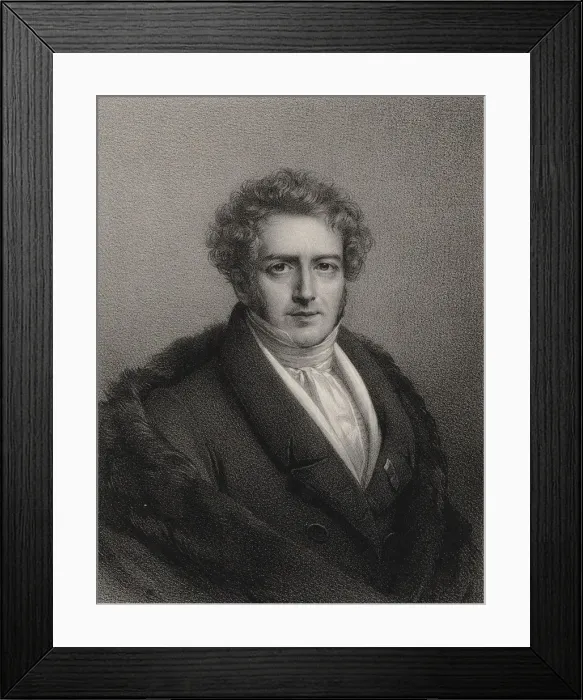 Framed Print : Portrait of the composer Francois-Adrien Boieldieu (1775-1834) Framed Print : Portrait of the composer Francois-Adrien Boieldieu (1775-1834)