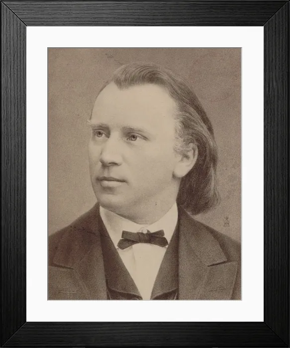 Framed Print : Portrait of the composer Johannes Brahms (1833-1897), 1876 Framed Print : Portrait of the composer Johannes Brahms (1833-1897), 1876