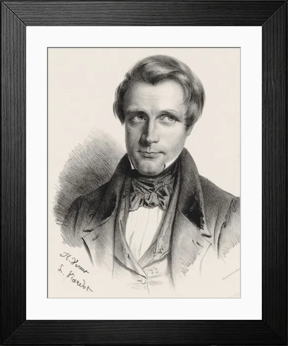 Framed Print : Portrait of the composer Henri Brod (1799-1839), 1835 Framed Print : Portrait of the composer Henri Brod (1799-1839), 1835