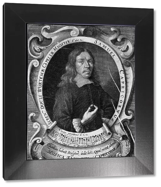 Portrait of the composer Samuel Capricornus (1628-1665)