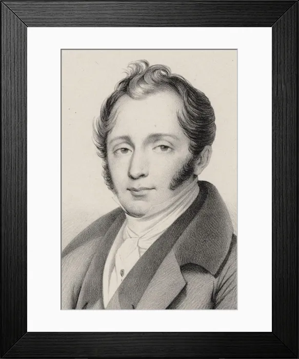 Framed Print : Portrait of the composer Michele Enrico Carafa (1787-1872), 1825 Framed Print : Portrait of the composer Michele Enrico Carafa (1787-1872), 1825