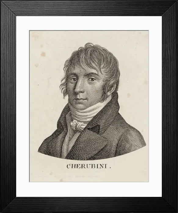 Framed Print : Portrait of the composer Luigi Cherubini (1760-1842) Framed Print : Portrait of the composer Luigi Cherubini (1760-1842)