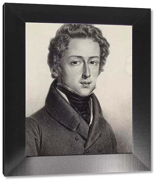 Portrait of the composer Frederic Chopin (1810-1849), 1833