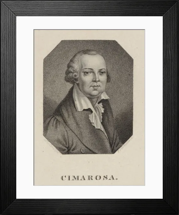 Framed Print : Portrait of the composer Domenico Cimarosa (1749-1801), 1820 Framed Print : Portrait of the composer Domenico Cimarosa (1749-1801), 1820