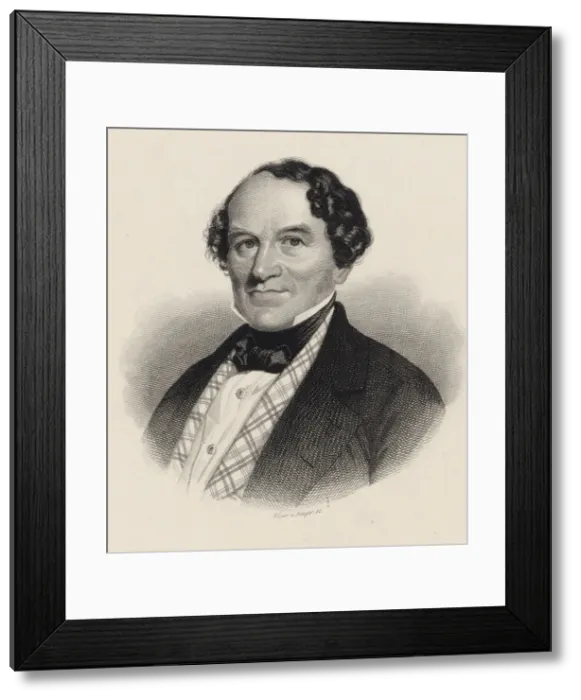 Framed Print : Portrait of the composer Conradin Kreutzer (1780-1849) Framed Print : Portrait of the composer Conradin Kreutzer (1780-1849)