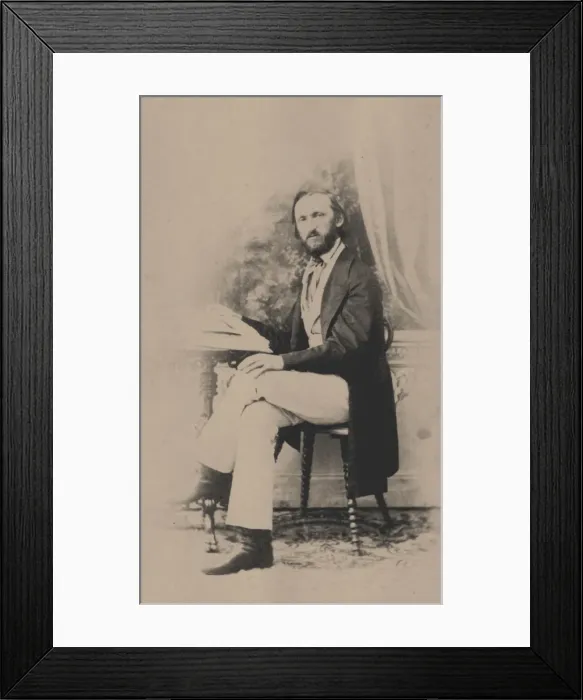 Framed Print : Portrait of the composer August Conradi (1821-1873) Framed Print : Portrait of the composer August Conradi (1821-1873)