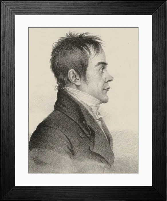 Framed Print : Portrait of the composer Dominique Dellamaria (1769-1800), 1800s Framed Print : Portrait of the composer Dominique Dellamaria (1769-1800), 1800s
