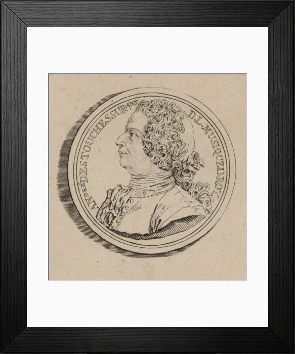 Framed Print : Portrait of the composer Andre-Cardinal Destouches (1672-1749), 1732 Framed Print : Portrait of the composer Andre-Cardinal Destouches (1672-1749), 1732