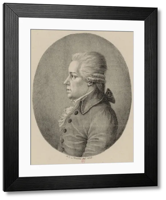 Framed Print : Portrait of the composer Carl Ditters von Dittersdorf (1739-1799), 1816 Framed Print : Portrait of the composer Carl Ditters von Dittersdorf (1739-1799), 1816