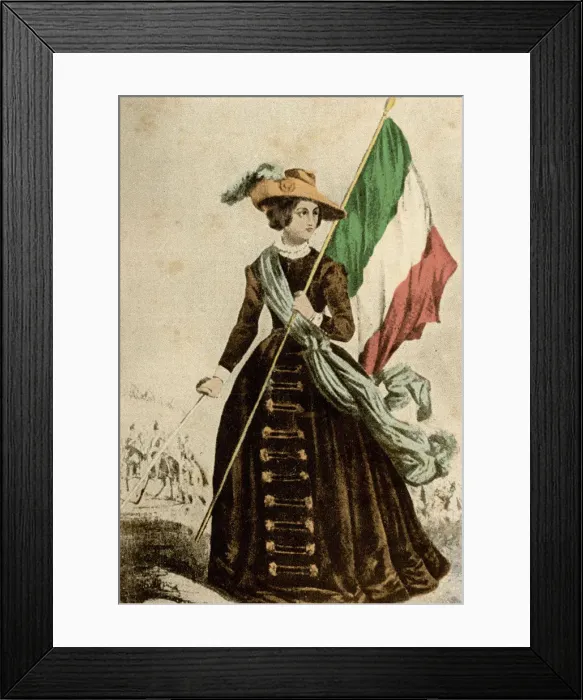 Framed Print : Cristina Trivulzio di Belgiojoso (1808-1871), 1848 Framed Print : Cristina Trivulzio di Belgiojoso (1808-1871), 1848