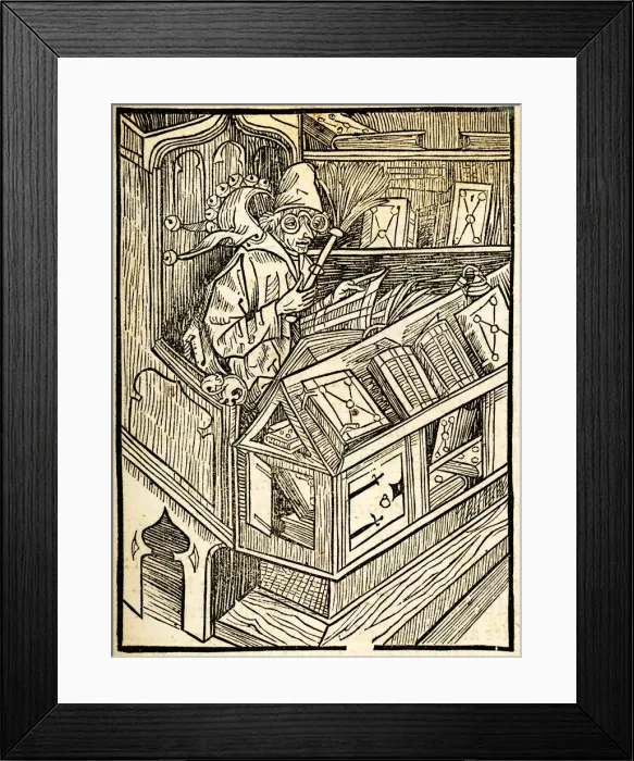 Framed Print : Illustration to the book Ship of Fools by Sebastian Brant, 1497 Framed Print : Illustration to the book Ship of Fools by Sebastian Brant, 1497