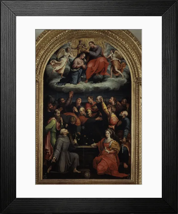 Framed Print : The Assumption and Coronation of the Virgin, 1526-1527 Framed Print : The Assumption and Coronation of the Virgin, 1526-1527