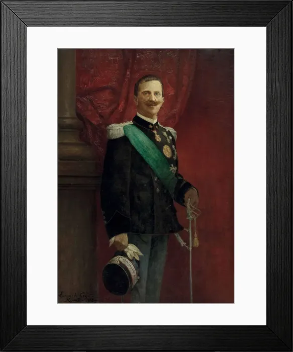 Framed Print : Portrait of Victor Emmanuel III (1869-1947), King of Italy, 1913 Framed Print : Portrait of Victor Emmanuel III (1869-1947), King of Italy, 1913