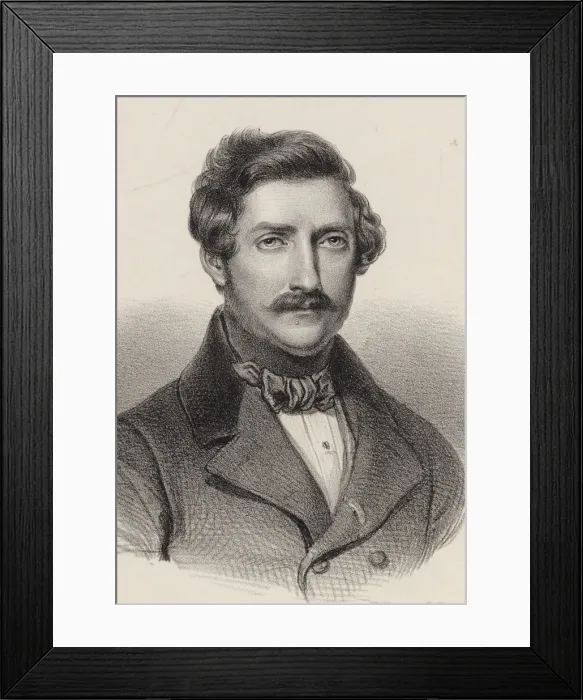 Framed Print : Portrait of the composer Gaetano Donizetti (1797-1848), 1830s Framed Print : Portrait of the composer Gaetano Donizetti (1797-1848), 1830s