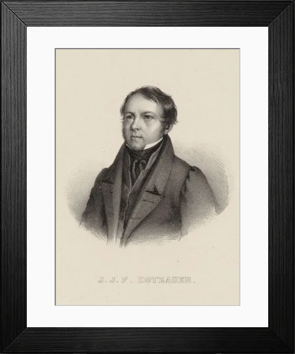 Framed Print : Portrait of the cellist composer Justus Johann Friedrich Dotzauer (1783-1860), 1850 Framed Print : Portrait of the cellist composer Justus Johann Friedrich Dotzauer (1783-1860), 1850