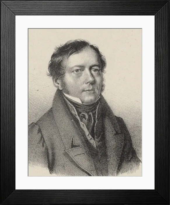 Framed Print : Portrait of the cellist composer Justus Johann Friedrich Dotzauer (1783-1860), c. 1850 Framed Print : Portrait of the cellist composer Justus Johann Friedrich Dotzauer (1783-1860), c. 1850