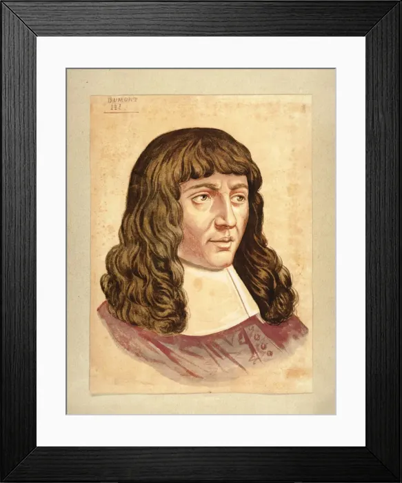 Framed Print : Portrait of the composer Henry Du Mont (1610-1684) Framed Print : Portrait of the composer Henry Du Mont (1610-1684)