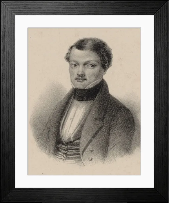 Framed Print : Portrait of the opera singer and composer Gilbert-Louis Duprez (1806-1896) Framed Print : Portrait of the opera singer and composer Gilbert-Louis Duprez (1806-1896)