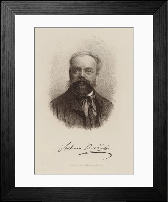 Framed Print : Portrait of the composer Antonin Dvorak (1841-1904), 1889 Framed Print : Portrait of the composer Antonin Dvorak (1841-1904), 1889