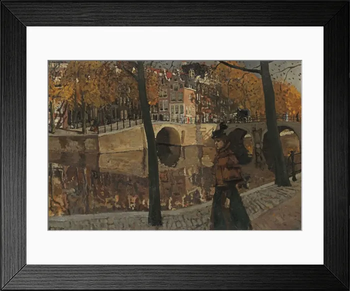 Framed Print : View of the Keizersgracht, corner Reguliersgracht in Amsterdam, 1895 Framed Print : View of the Keizersgracht, corner Reguliersgracht in Amsterdam, 1895