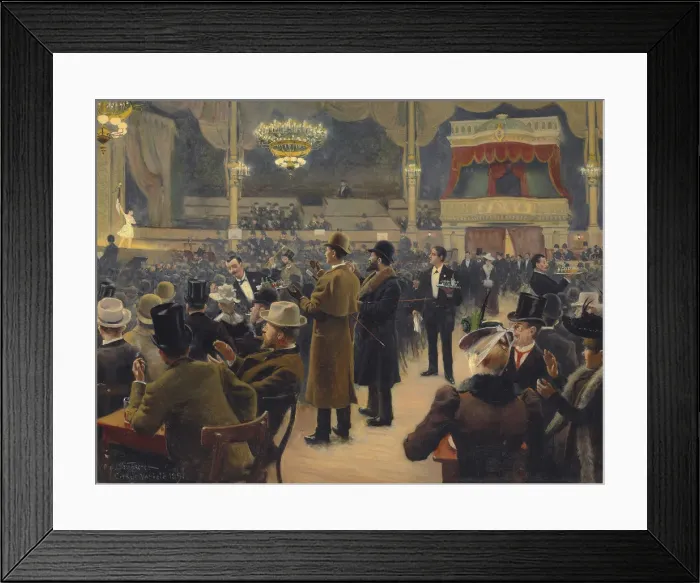 Framed Print : An evening at the Circus in Copenhagen, 1891 Framed Print : An evening at the Circus in Copenhagen, 1891