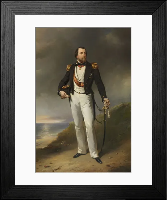 Framed Print : William III (1817-1890), King of the Netherlands, 1859 Framed Print : William III (1817-1890), King of the Netherlands, 1859