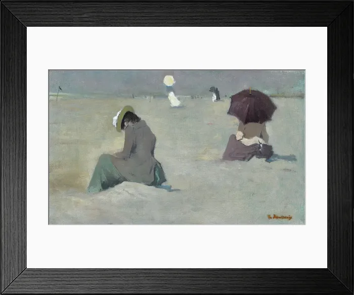 Framed Print : Beach at Scheveningen