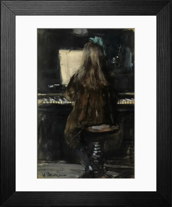 Framed Print : Floortje plays piano Framed Print : Floortje plays piano