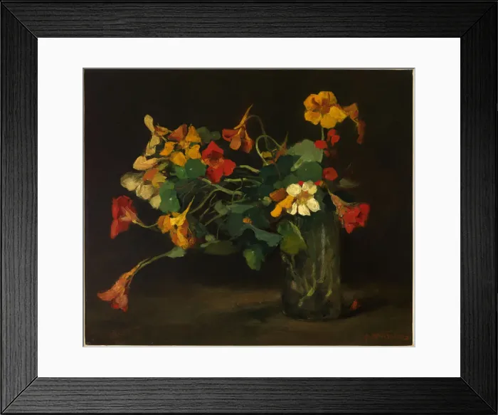 Framed Print : Still Life with Nasturtiums Framed Print : Still Life with Nasturtiums