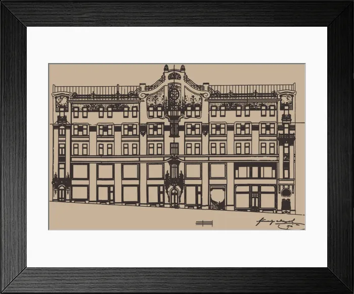 Framed Print : The Sokol revenue house in Moscow, 1904 Framed Print : The Sokol revenue house in Moscow, 1904