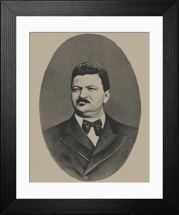 Framed Print : Portrait of the publisher Moritz Osipovich Wolff (1825-1883), Second Half of the 19th cen Framed Print : Portrait of the publisher Moritz Osipovich Wolff (1825-1883), Second Half of the 19th cen