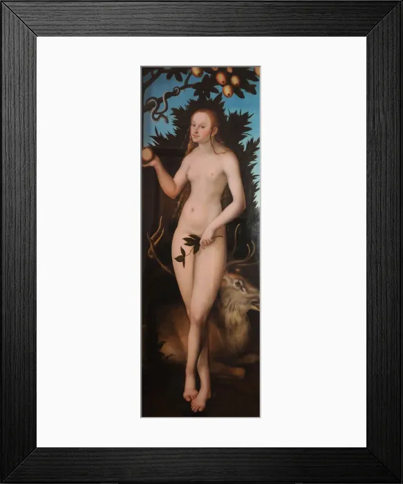 Framed Print : Eve, 1533. Found in the collection of Museum der Bildenden Kunste, Leipzig Framed Print : Eve, 1533. Found in the collection of Museum der Bildenden Kunste, Leipzig