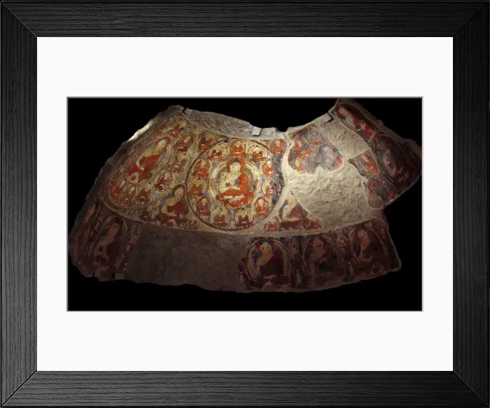 Framed Print : Fragment of the Fresco with Buddhas in the cupola of a grotto. From Kakrak (Bamiyan), 7th-8th centur Framed Print : Fragment of the Fresco with Buddhas in the cupola of a grotto. From Kakrak (Bamiyan), 7th-8th centur