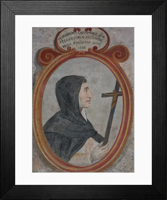 Framed Print : Girolamo Savonarola, 16th century Framed Print : Girolamo Savonarola, 16th century