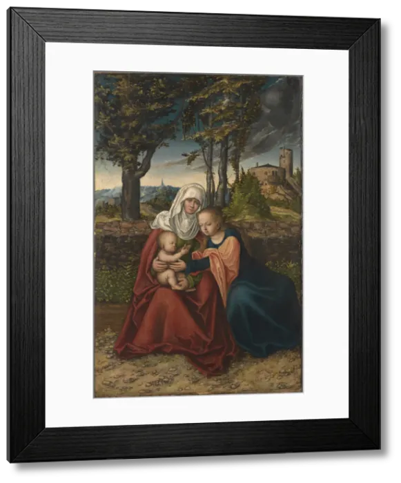 Framed Print : Anna selbdritt, c. 1516 Framed Print : Anna selbdritt, c. 1516