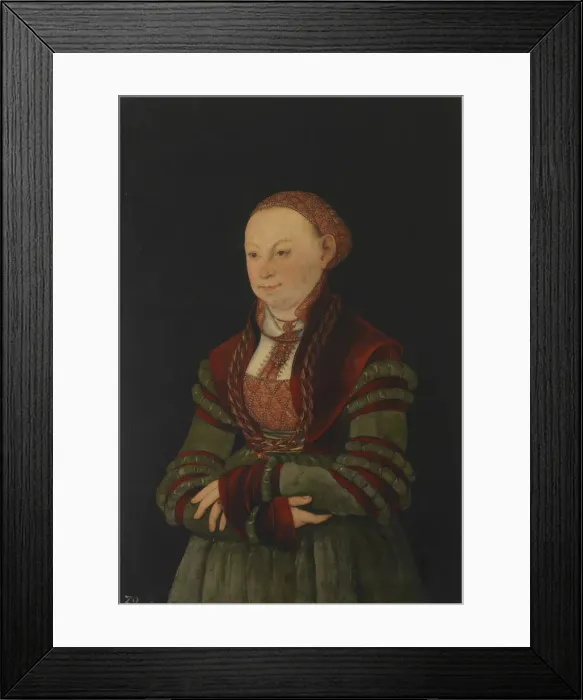 Framed Print : Portrait of the Lady of Schleinitz (?), 1526 Framed Print : Portrait of the Lady of Schleinitz (?), 1526