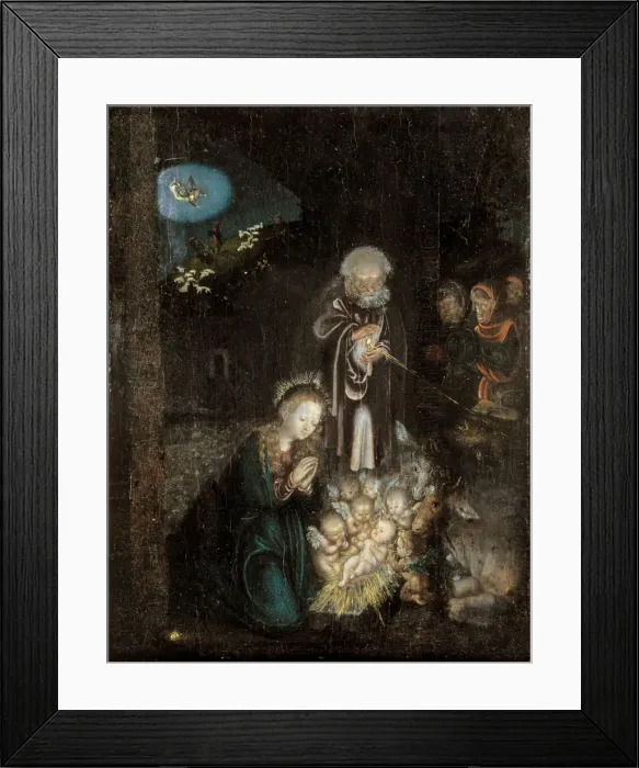 Framed Print : The Nativity of Christ, ca 1515-1520 Framed Print : The Nativity of Christ, ca 1515-1520