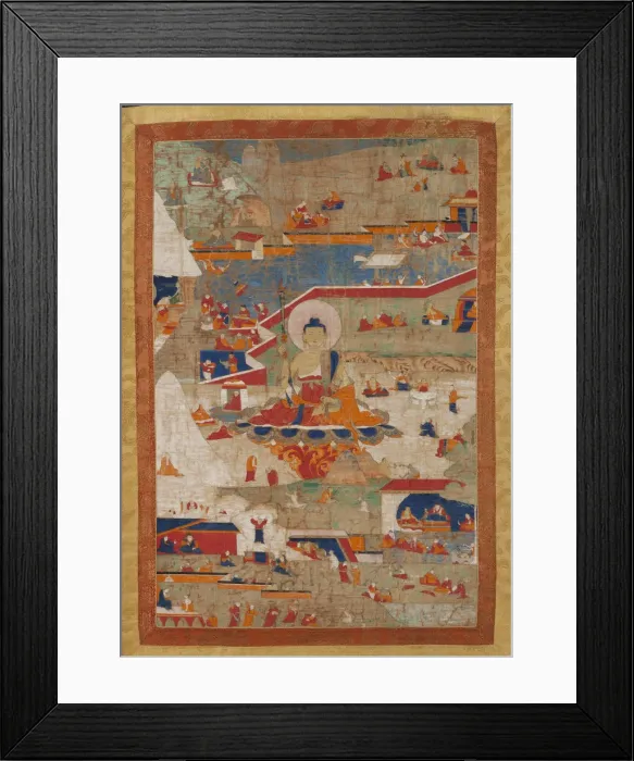 Framed Print : Jataka, End of 17th-Early 18th cen Framed Print : Jataka, End of 17th-Early 18th cen