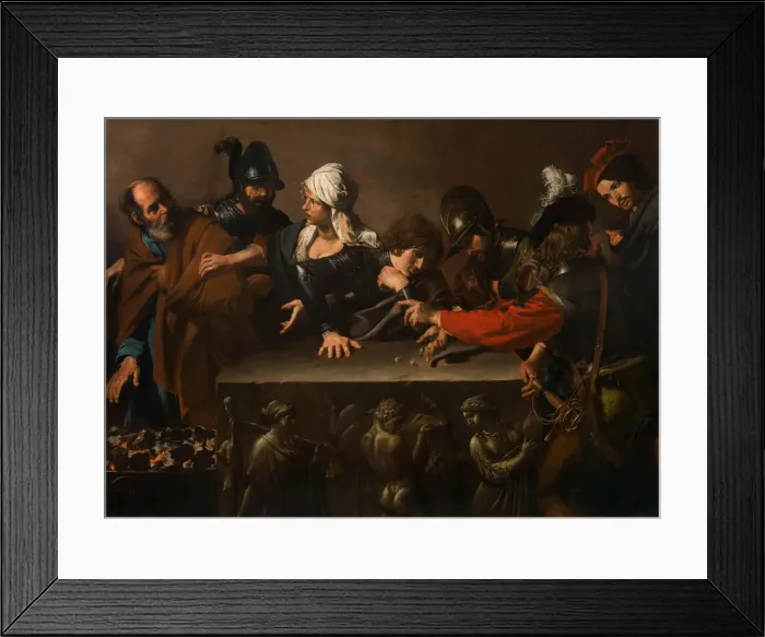 Framed Print : The Denial of Saint Peter, c. 1616-1617 Framed Print : The Denial of Saint Peter, c. 1616-1617