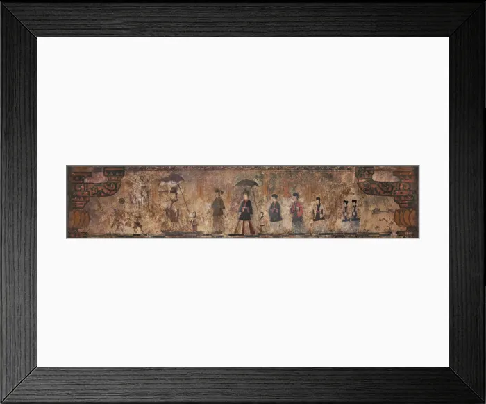 Framed Print : The procession of the tombs master. The mural painting of the Susan-ri Tomb, Second Half of the 5th Framed Print : The procession of the tombs master. The mural painting of the Susan-ri Tomb, Second Half of the 5th