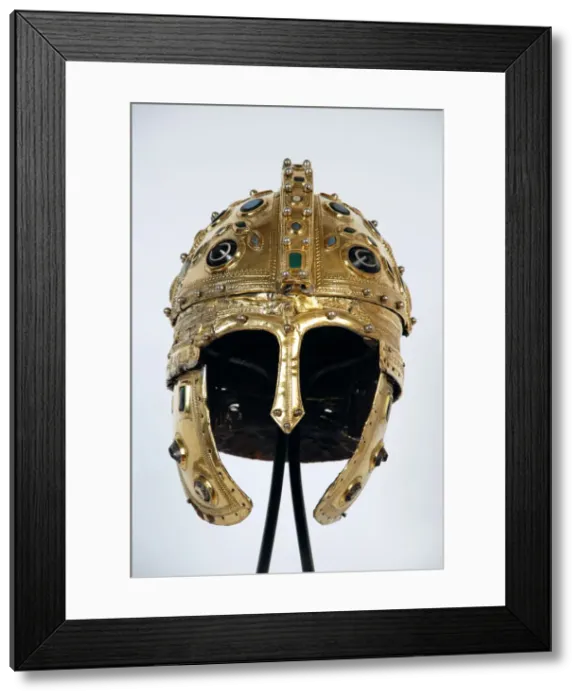 Framed Print : Late Roman ridge helmet, 4th century Framed Print : Late Roman ridge helmet, 4th century
