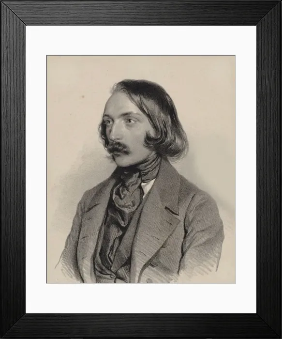 Framed Print : Portrait of the composer Carl Evers (1819-1875), 1840 Framed Print : Portrait of the composer Carl Evers (1819-1875), 1840