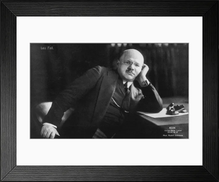 Framed Print : Portrait of the composer Leo Fall (1873-1925), 1915 Framed Print : Portrait of the composer Leo Fall (1873-1925), 1915