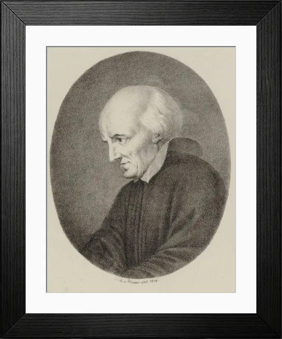 Framed Print : Portrait of the composer Karl Friedrich Christian Fasch (1736-1800), 1816 Framed Print : Portrait of the composer Karl Friedrich Christian Fasch (1736-1800), 1816