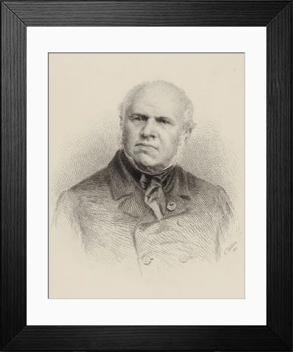 Framed Print : Portrait of the composer Francois-Joseph Fetis (1784-1871), 1867 Framed Print : Portrait of the composer Francois-Joseph Fetis (1784-1871), 1867