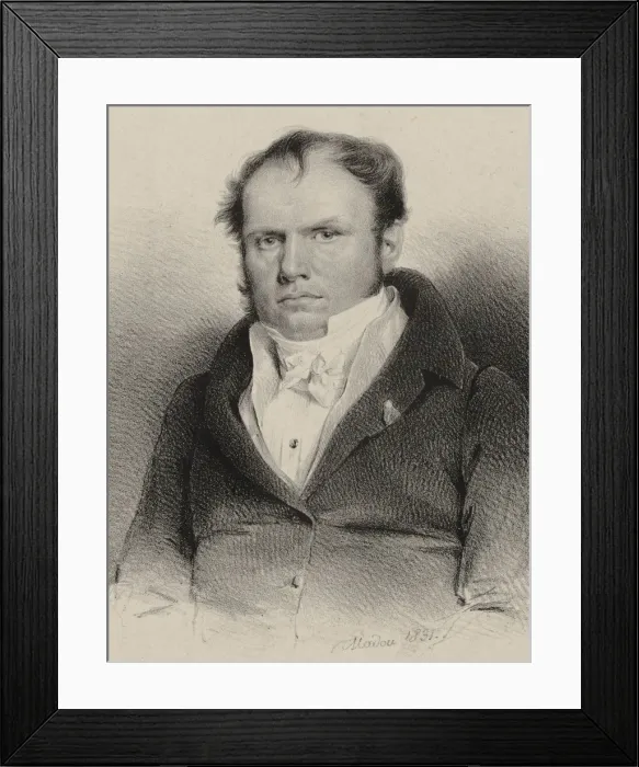 Framed Print : Portrait of the composer Francois-Joseph Fetis (1784-1871), 1831 Framed Print : Portrait of the composer Francois-Joseph Fetis (1784-1871), 1831