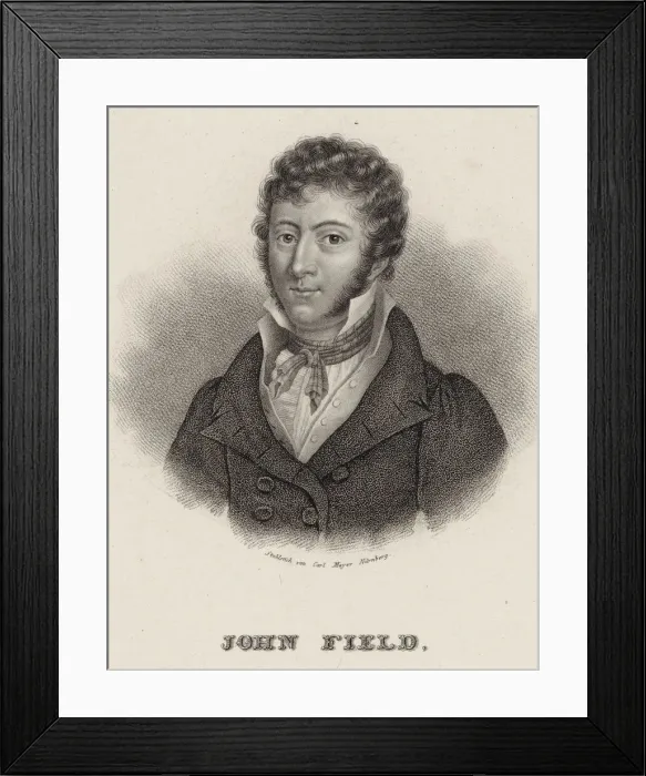 Framed Print : Portrait of the composer John Field (1782-1837), 1845 Framed Print : Portrait of the composer John Field (1782-1837), 1845