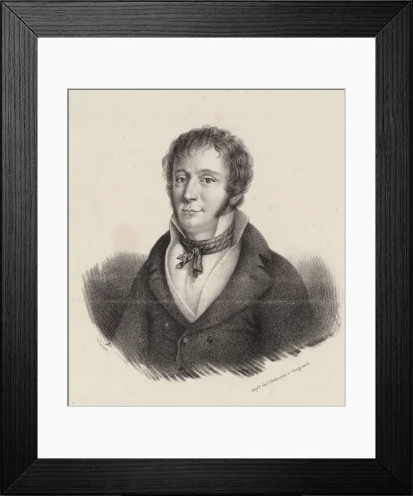 Framed Print : Portrait of the composer John Field (1782-1837), 1834 Framed Print : Portrait of the composer John Field (1782-1837), 1834