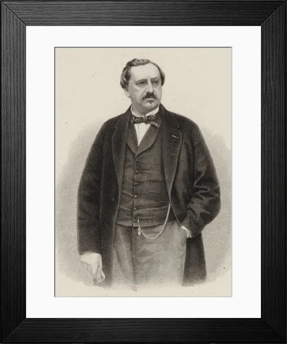 Framed Print : Portrait of the composer Friedrich von Flotow (1812-1883), 1880 Framed Print : Portrait of the composer Friedrich von Flotow (1812-1883), 1880